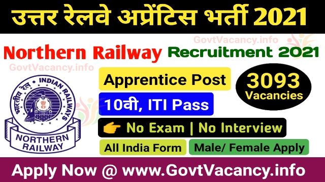 RRC NR Railway Apprentice Recruitment 2021
