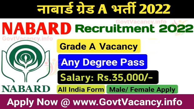 NABARD Assistant Manager in Grade A Online Form 2022