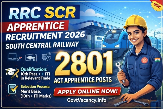 RRC SCR Railway Apprentice Recruitment 2026