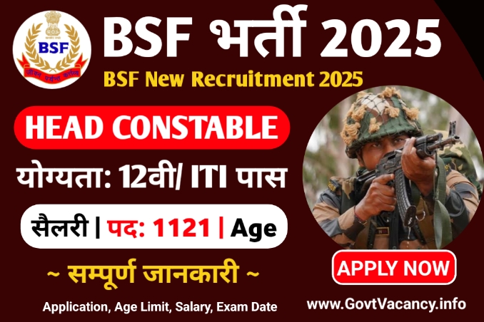 BSF Head Constable Recruitment 2025