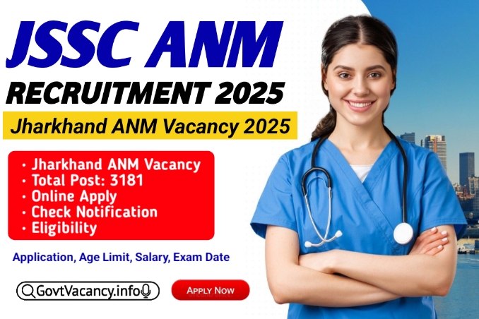 JSSC Jharkhand ANM Vacancy 2025