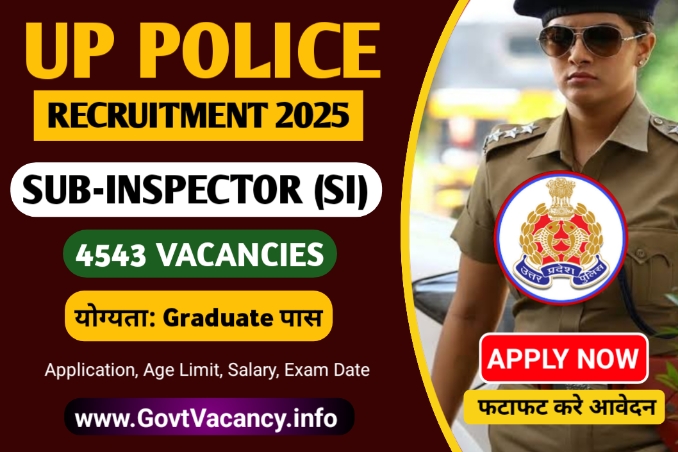 UP Police SI Recruitment 2025