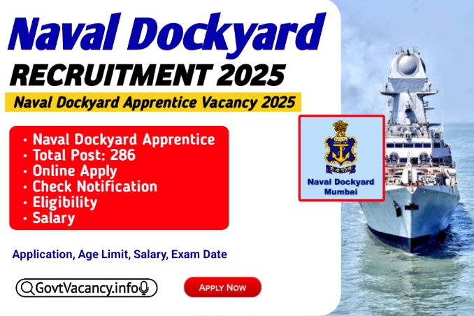 Naval Dockyard Apprentice Recruitment 2025