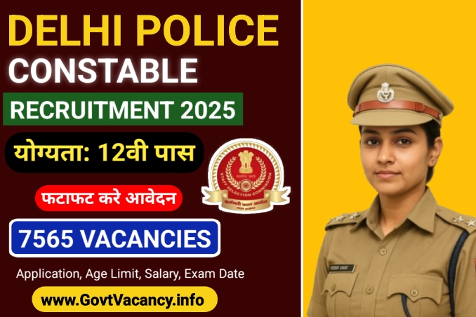 SSC Delhi Police Constable Recruitment 2025