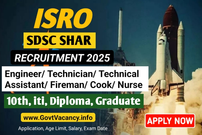 ISRO SDSC SHAR Recruitment 2025