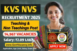 KVS NVS Teaching & Non-Teaching Recruitment 2025
