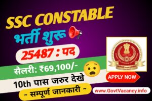 SSC GD Constable Recruitment 2025