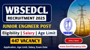 WBSEDCL JE Recruitment 2025