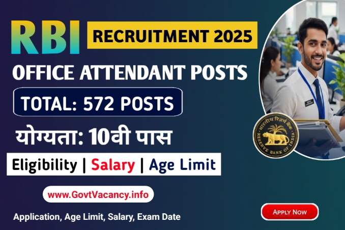 RBI Office Attendant Recruitment 2026