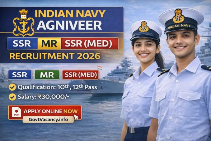 Indian Navy Agniveer SSR MR Recruitment 2026