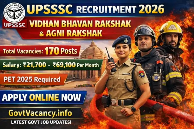 UPSSSC Vidhan Bhavan Guard & Fireman Recruitment 2026