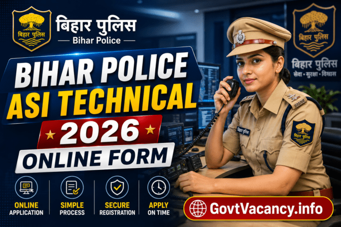 BPSSC Bihar Police ASI Recruitment 2026